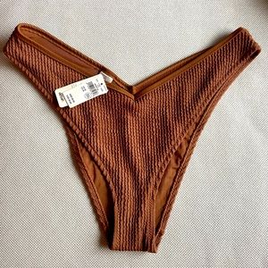 V Retro Bikini Bottoms High Cut Aerie American Eagle Brand New